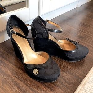 COACH Wedge Mary Janes